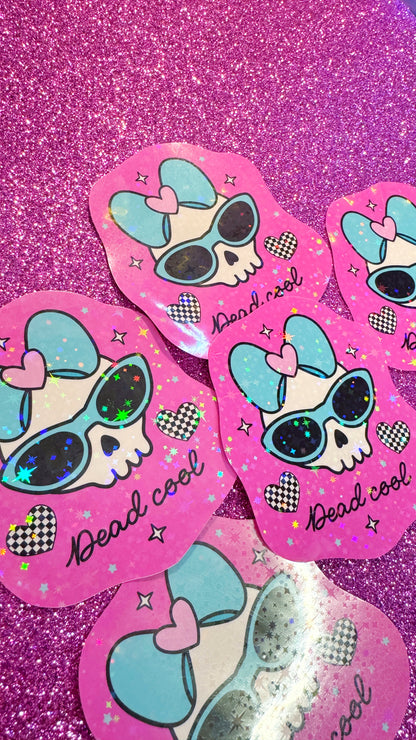 Dead Cool Glitter Sticker
