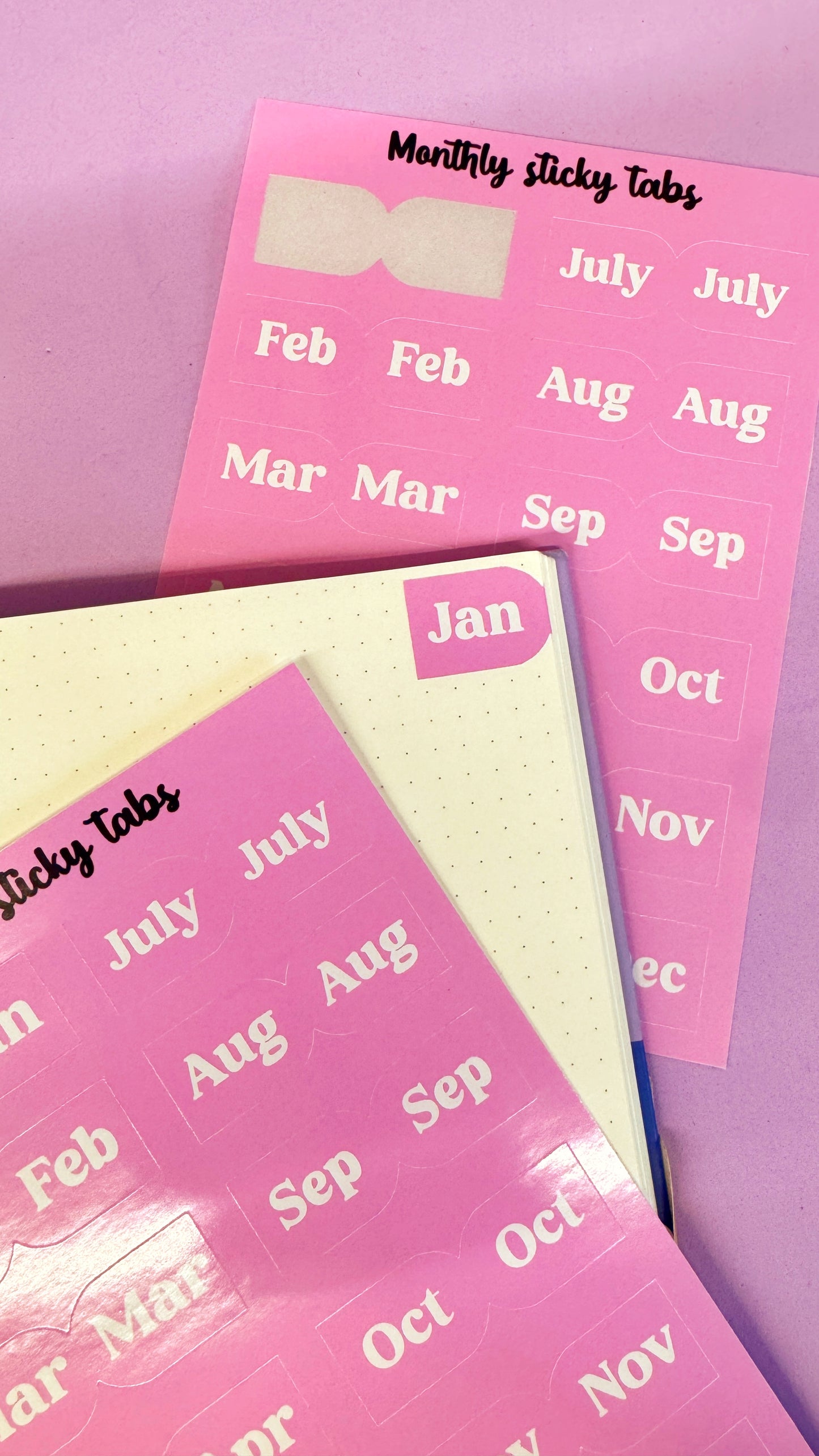 Monthly Sticky Tabs