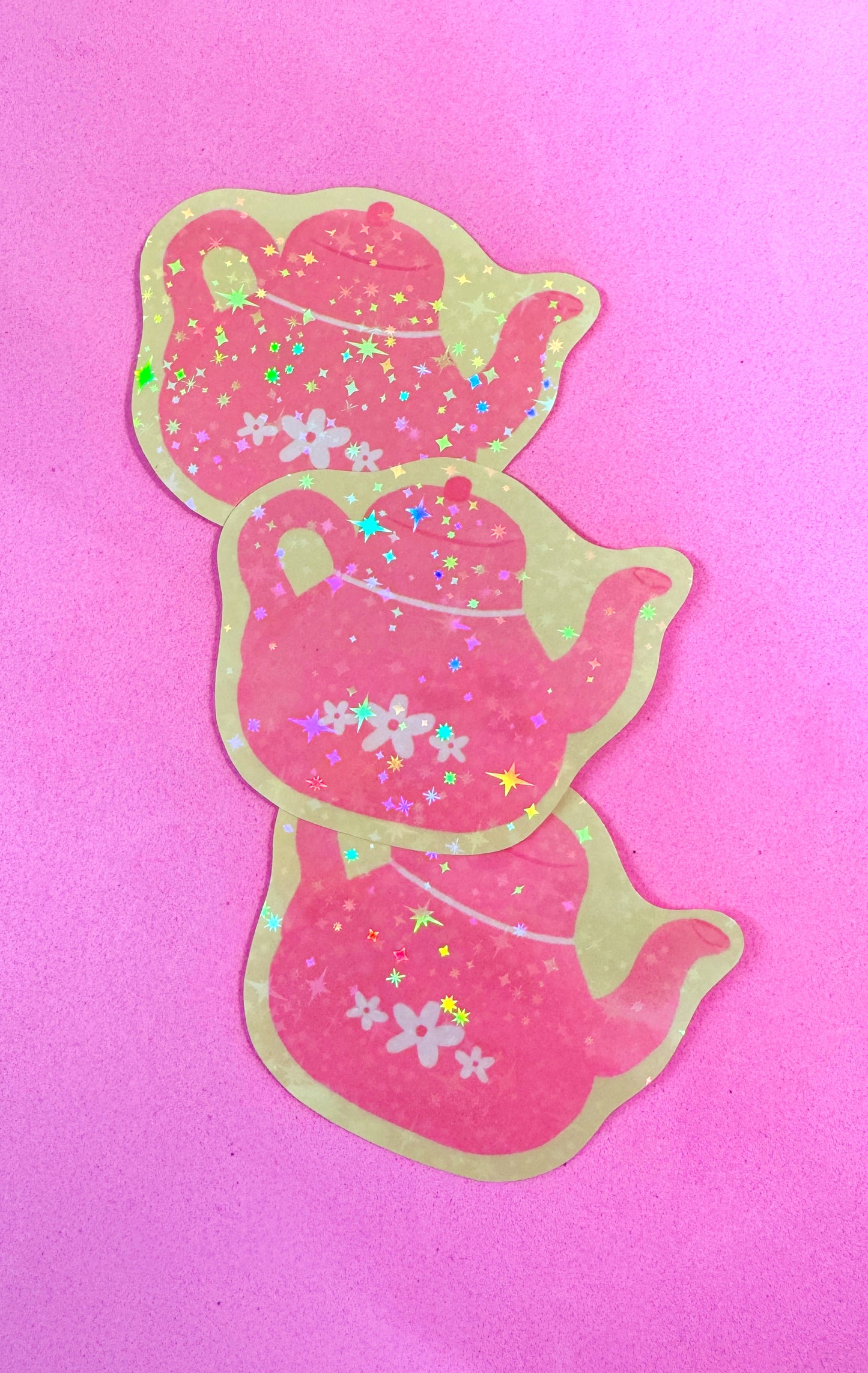 Pink Teapot Sticker