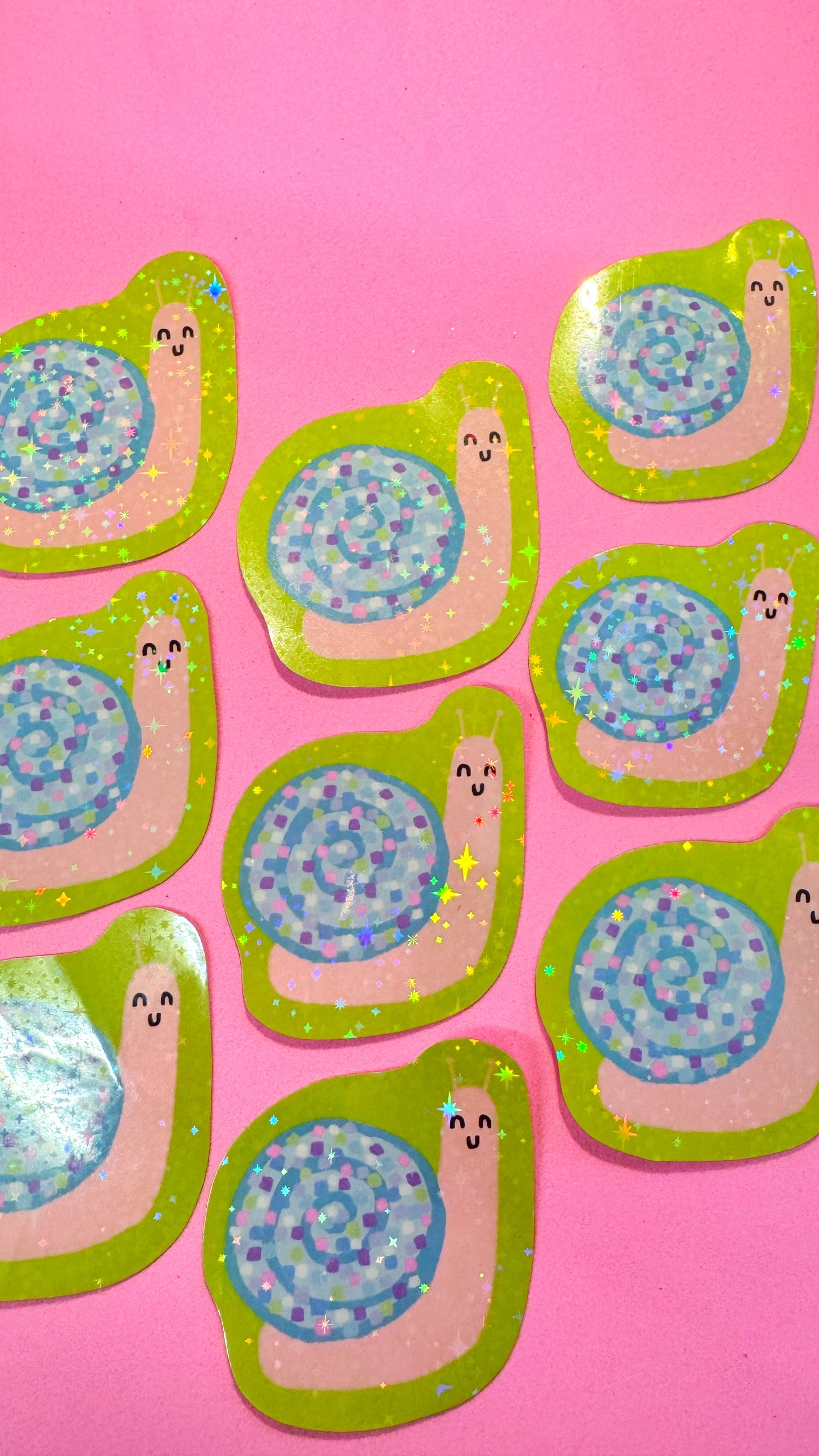 Glittery Snail Sticker