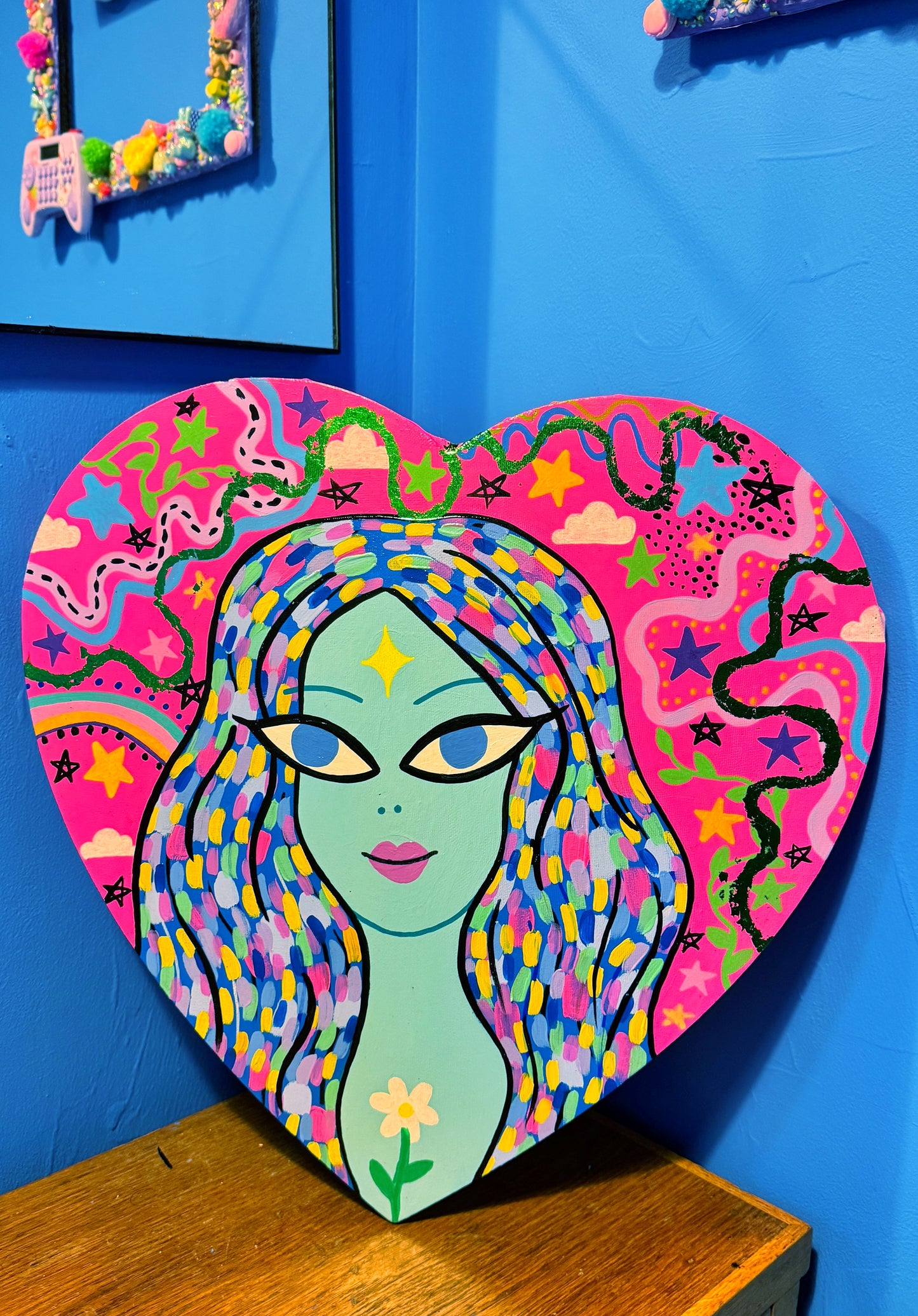 Weird Girl Heart Canvas