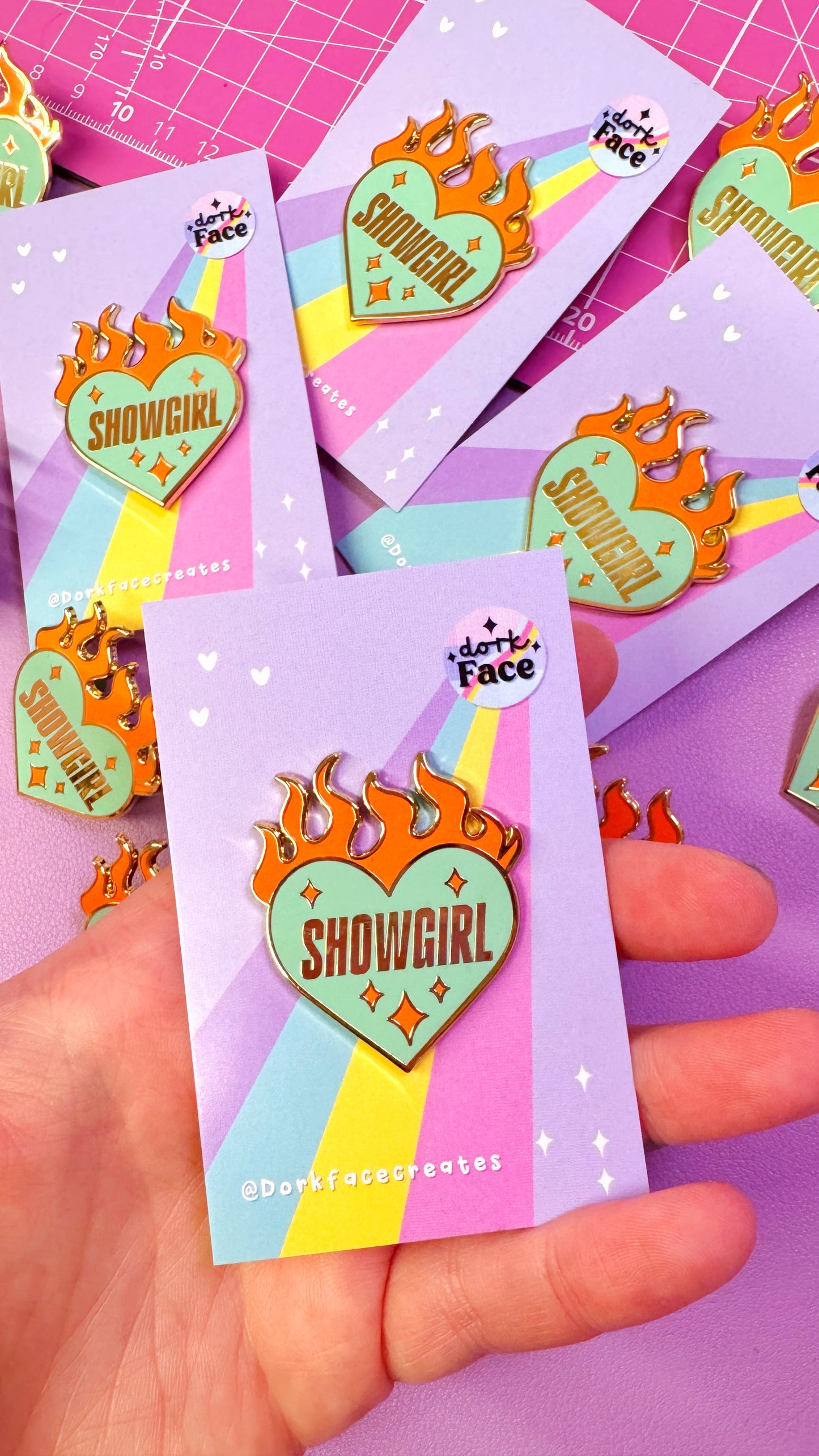 Showgirl Enamel Pin Accessories