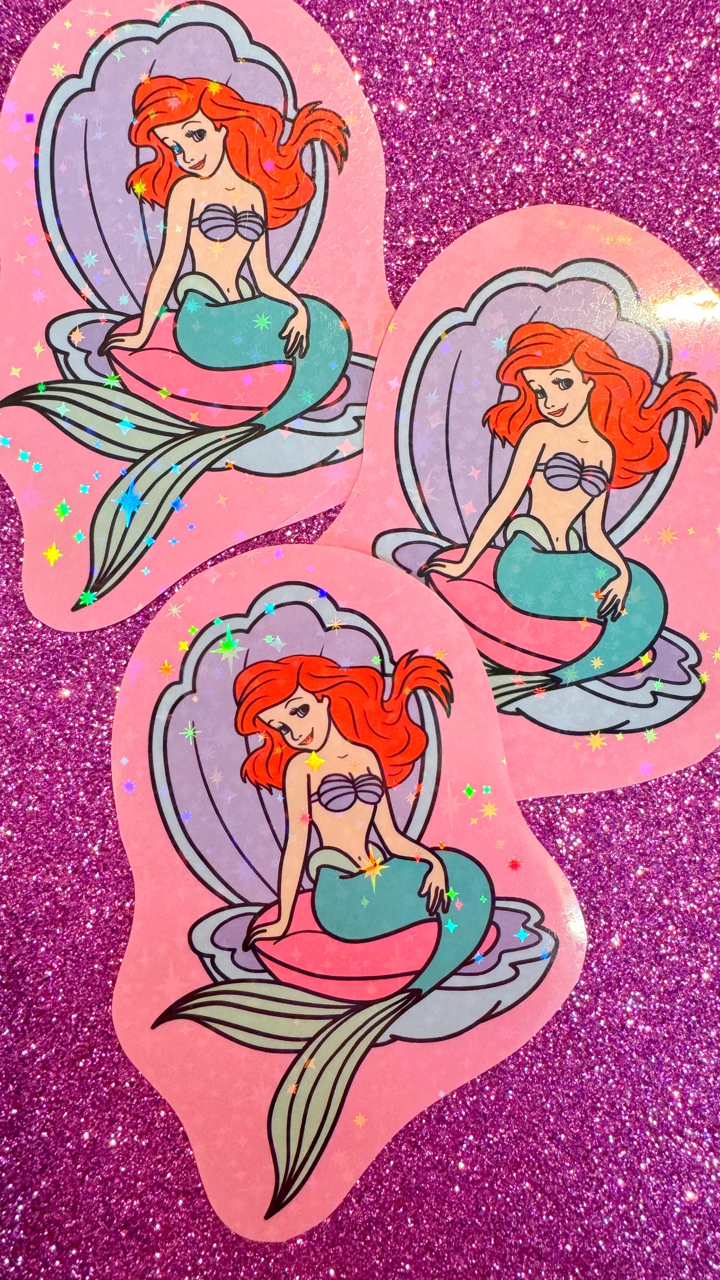 Ariel Glitter Sticker