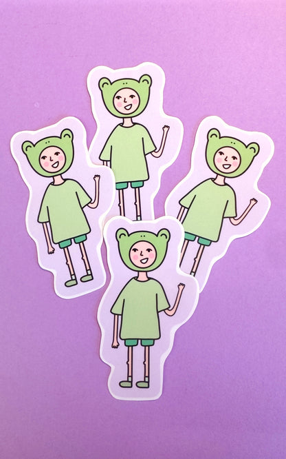 Frog Outfit Sticker