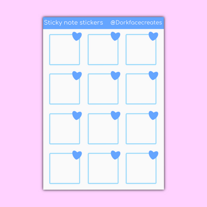 Mini Sticky Note Journal Stickers