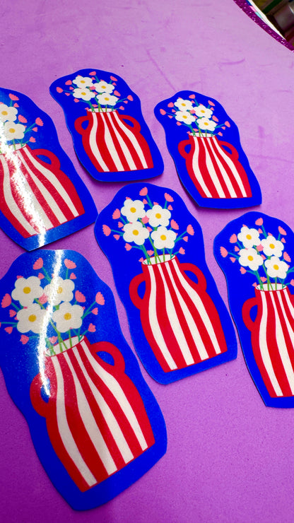 Flower Vase Sticker