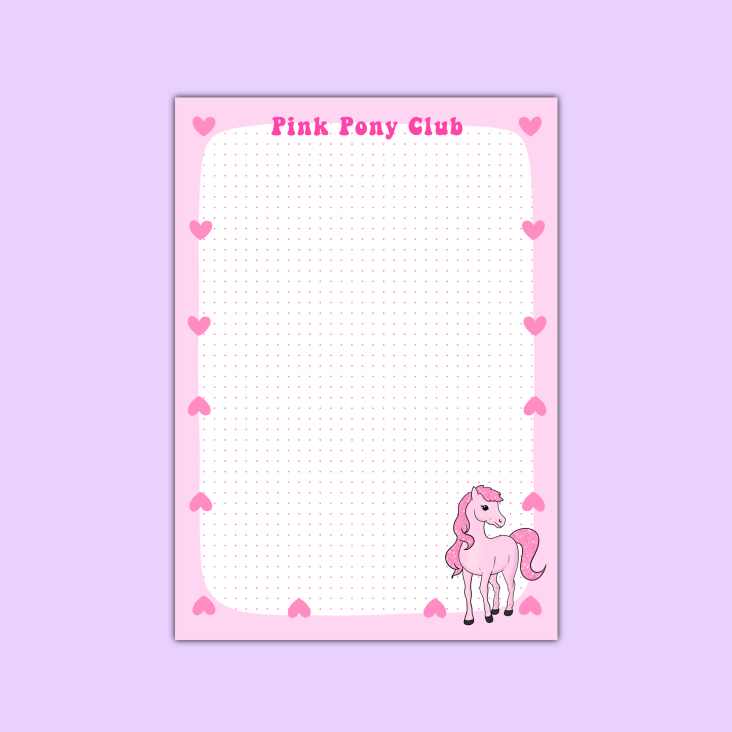 Pink Pony Notepad