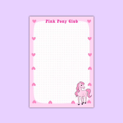 Pink Pony Notepad