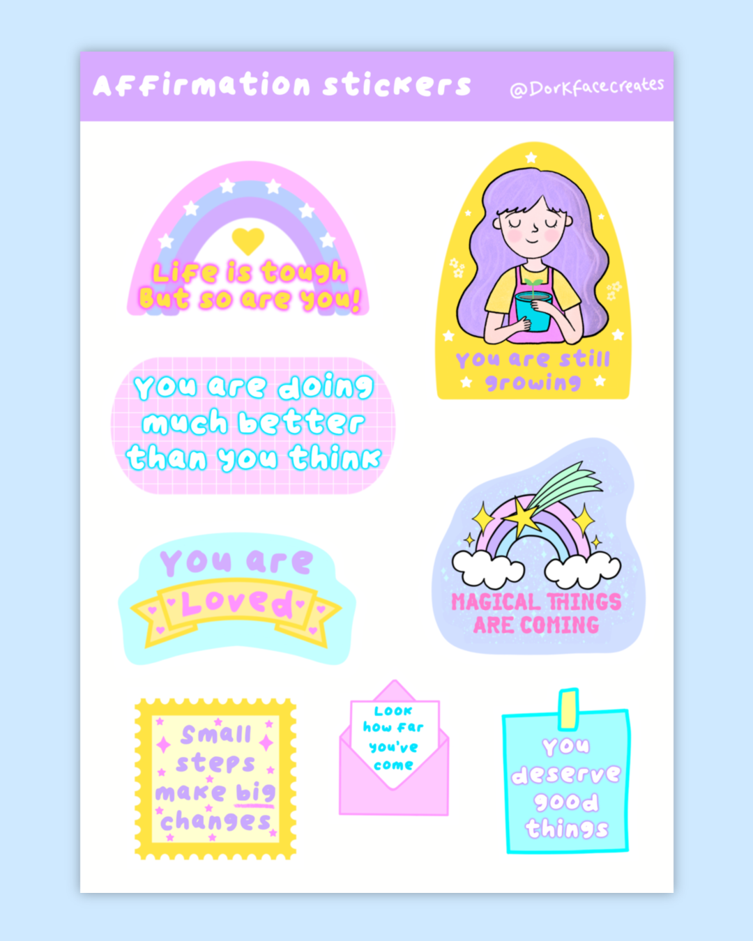 Positive Affirmation Stickers