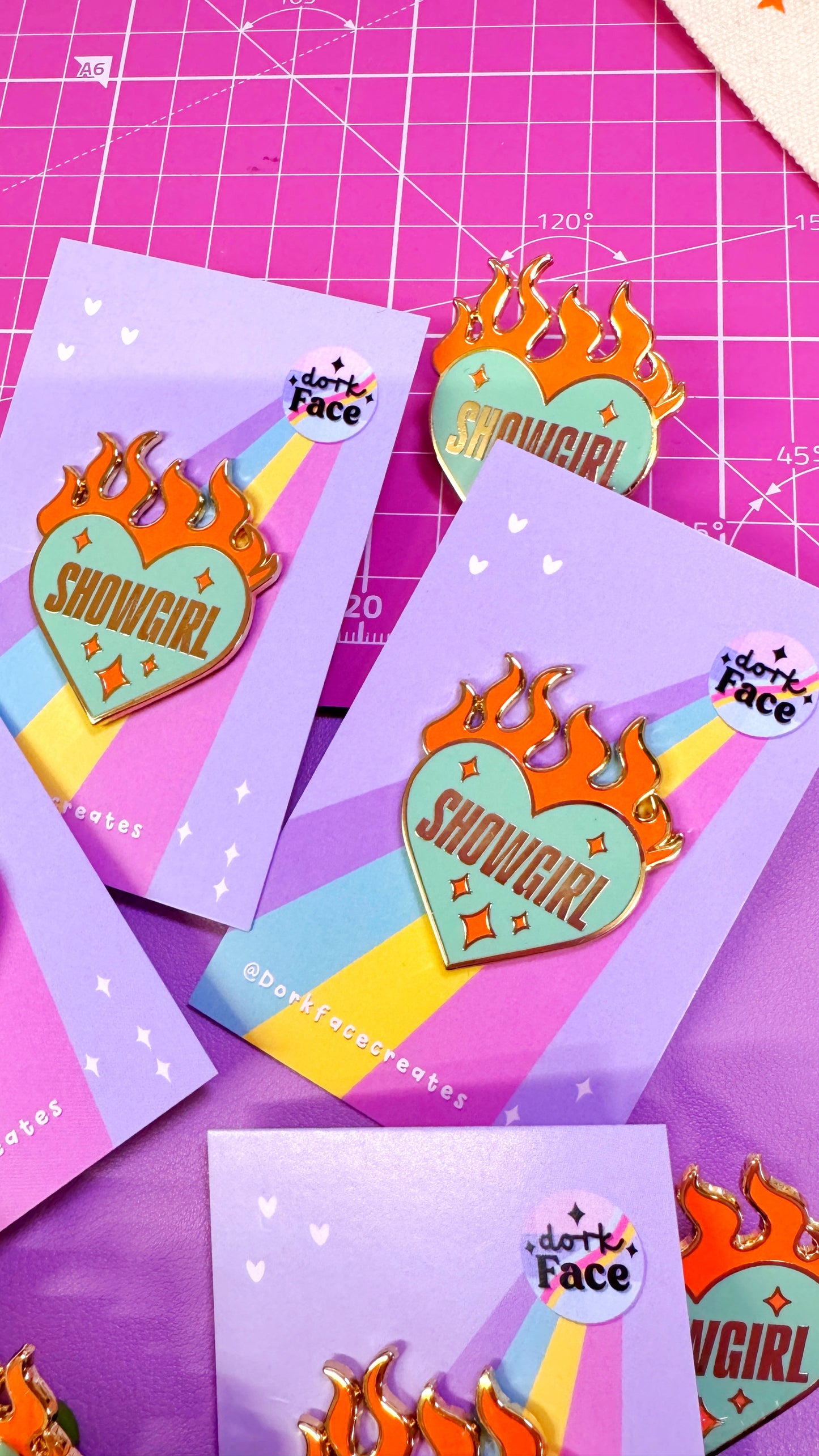 Showgirl Enamel Pin Accessories