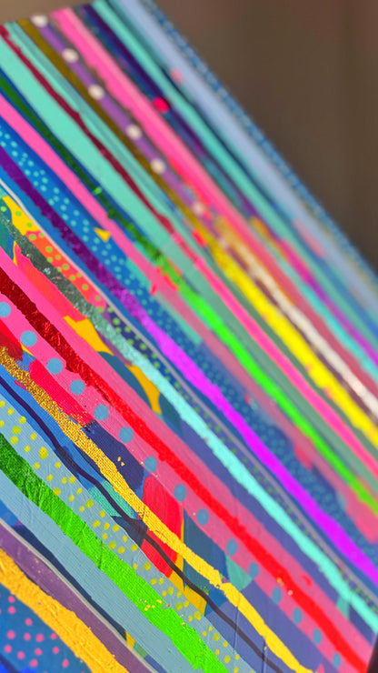 ‘Electric Days’ Original Art Canvas