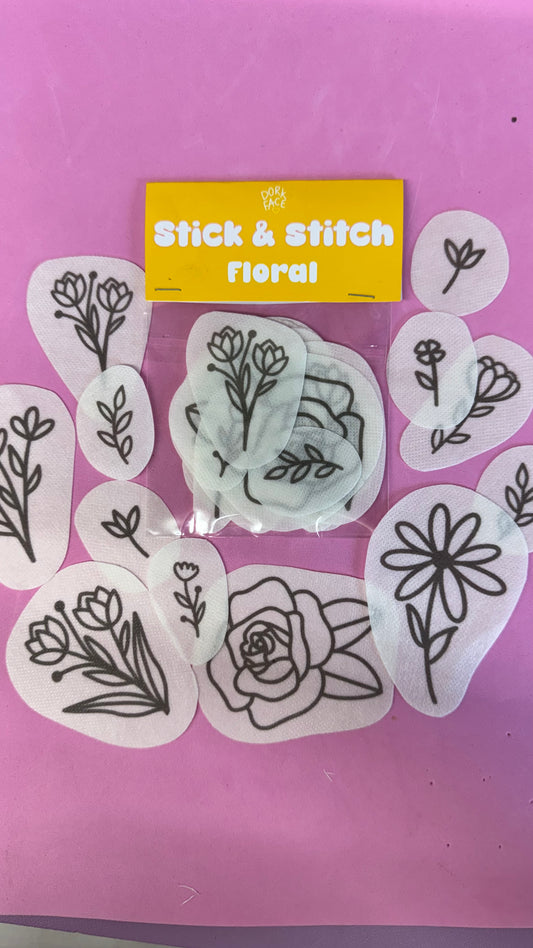 Floral Stick & Stitch Pack