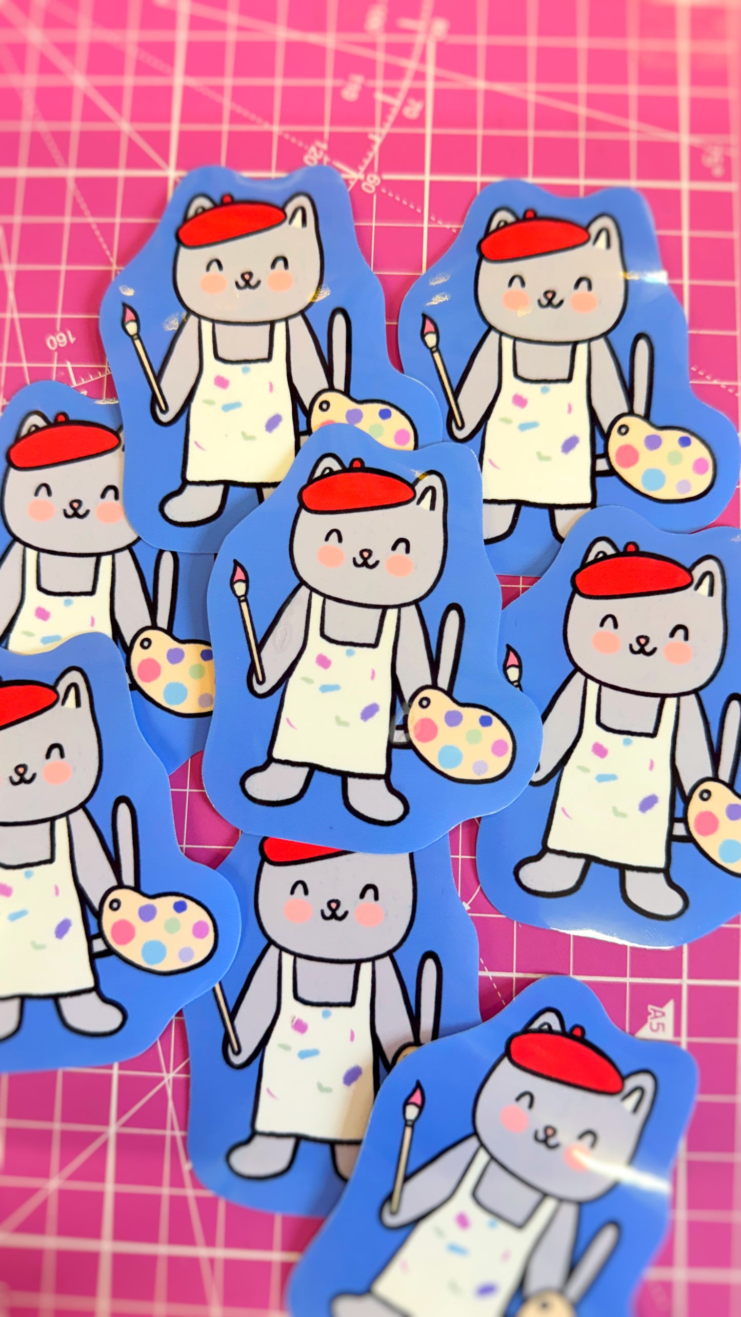 Arty Cat Sticker