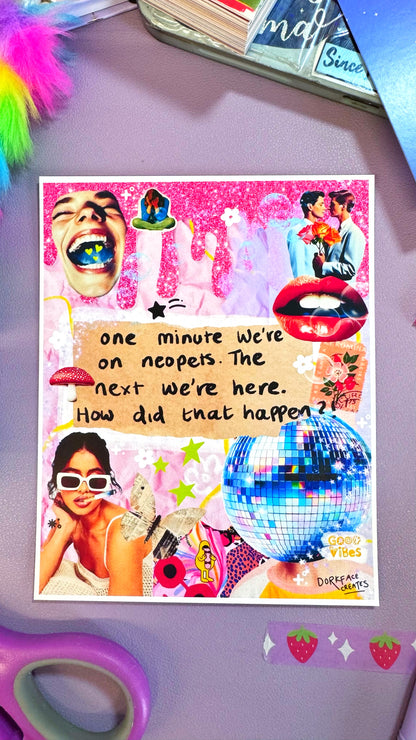 ‘Millenial Madness’ Collage Print