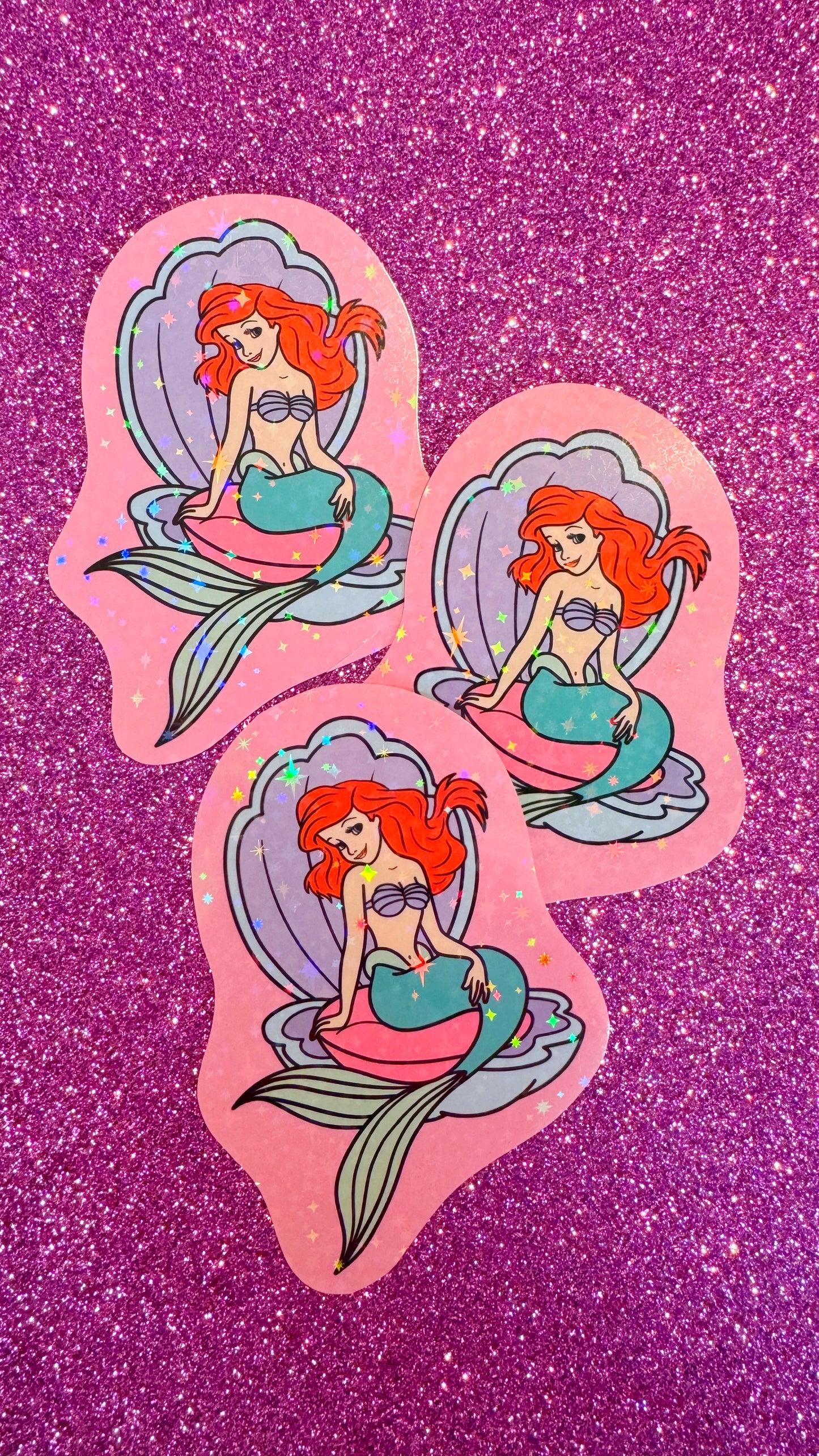 Ariel Glitter Sticker