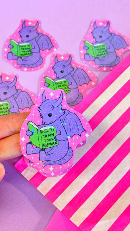 Bookish Dragon Sticker