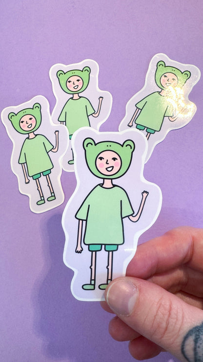 Frog Outfit Sticker