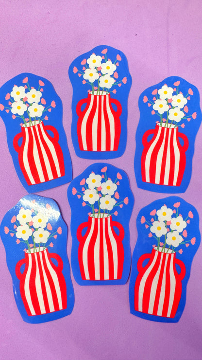 Flower Vase Sticker