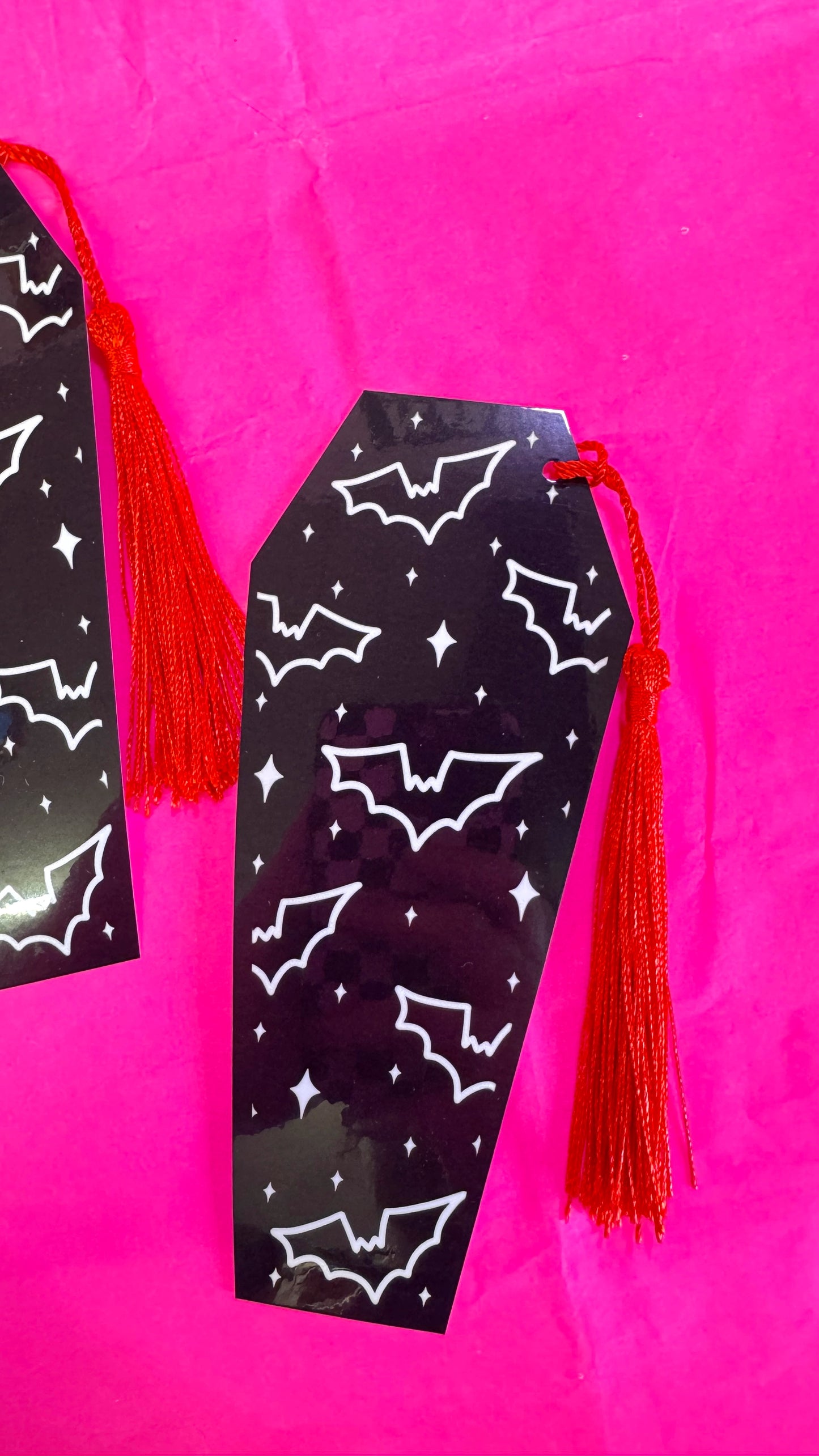Bat Coffin Bookmark