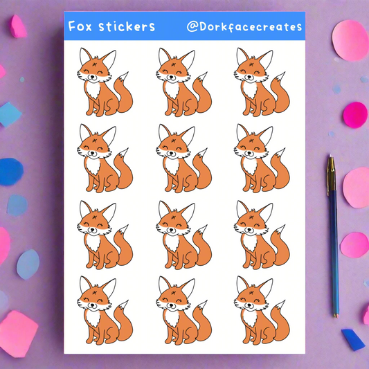 Fox Sticker Sheet