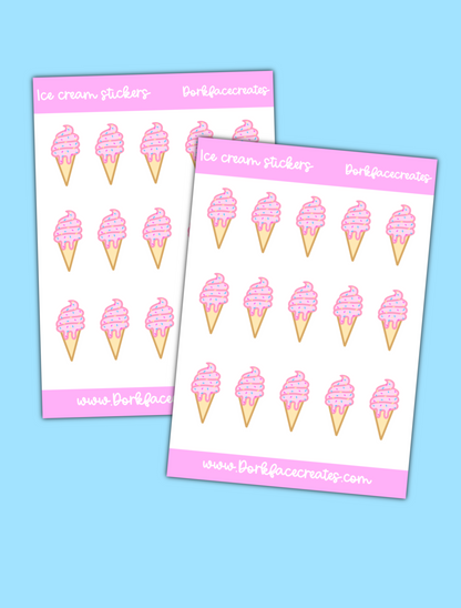 Ice Cream Stickers