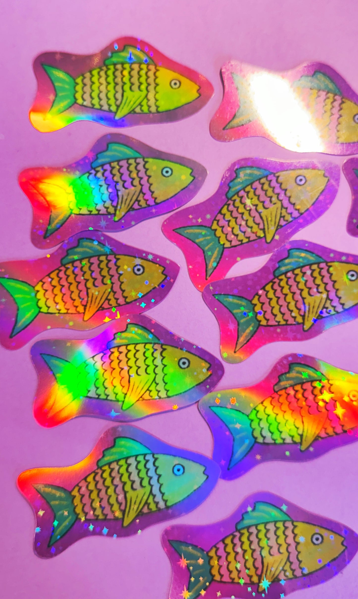 Holo Fish Glitter Sticker
