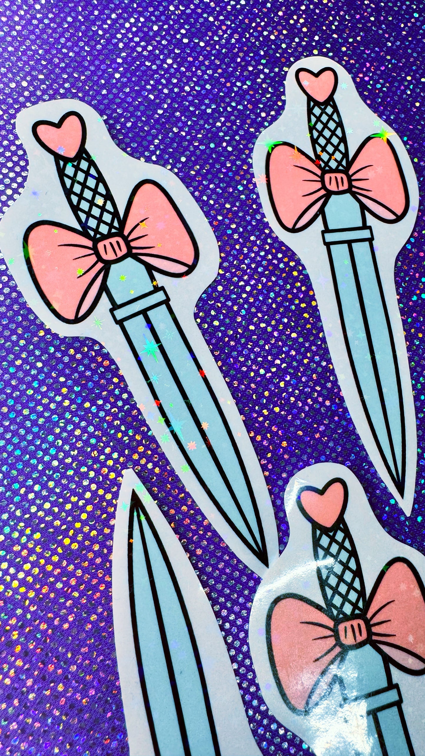 Glitter Sword Sticker