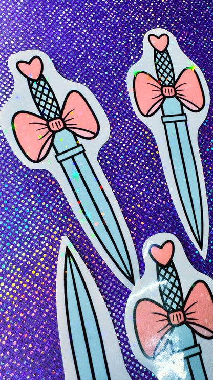 Glitter Sword Sticker