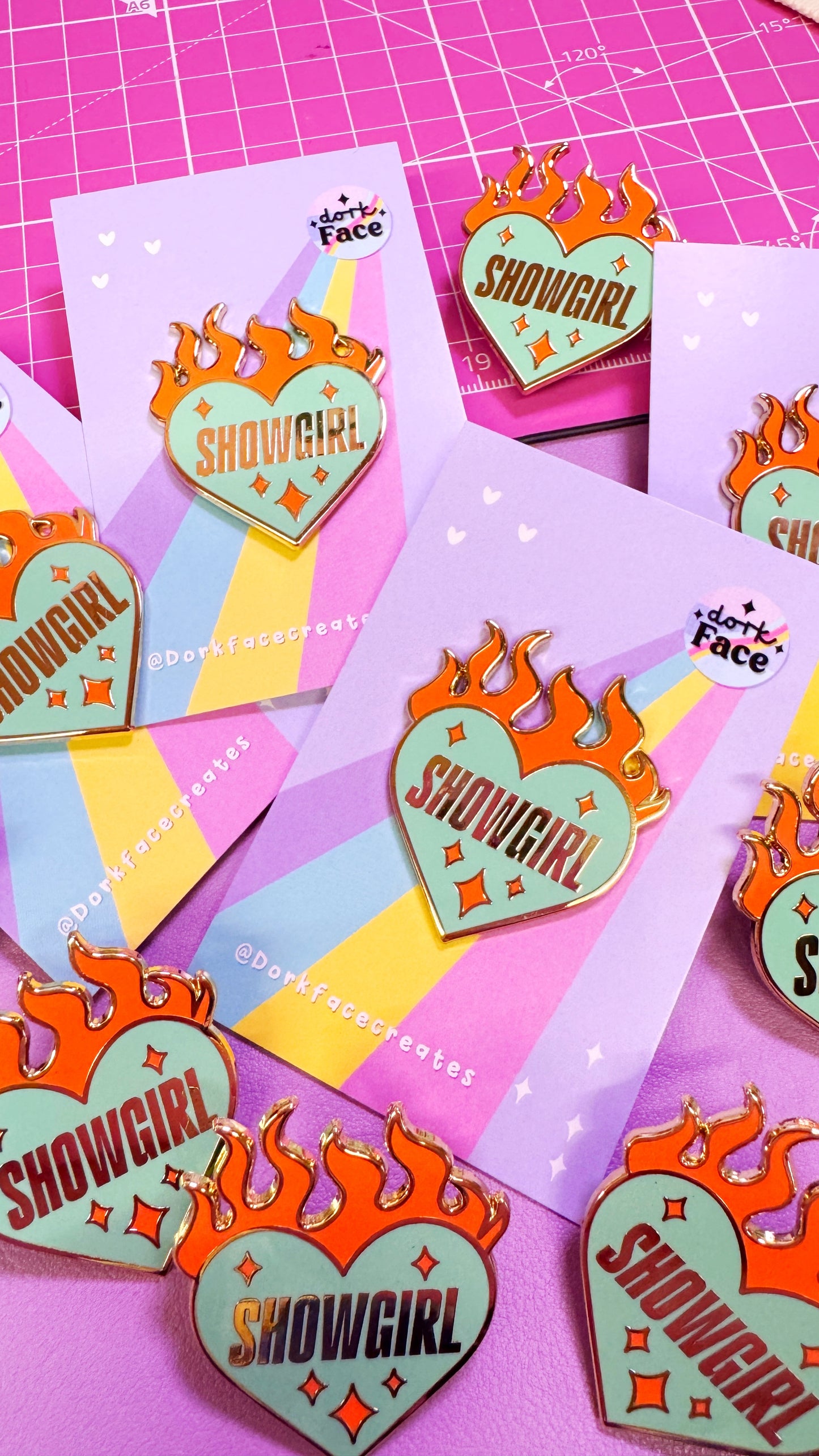 Showgirl Enamel Pin Accessories