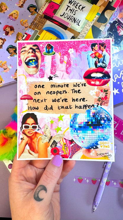 ‘Millenial Madness’ Collage Print