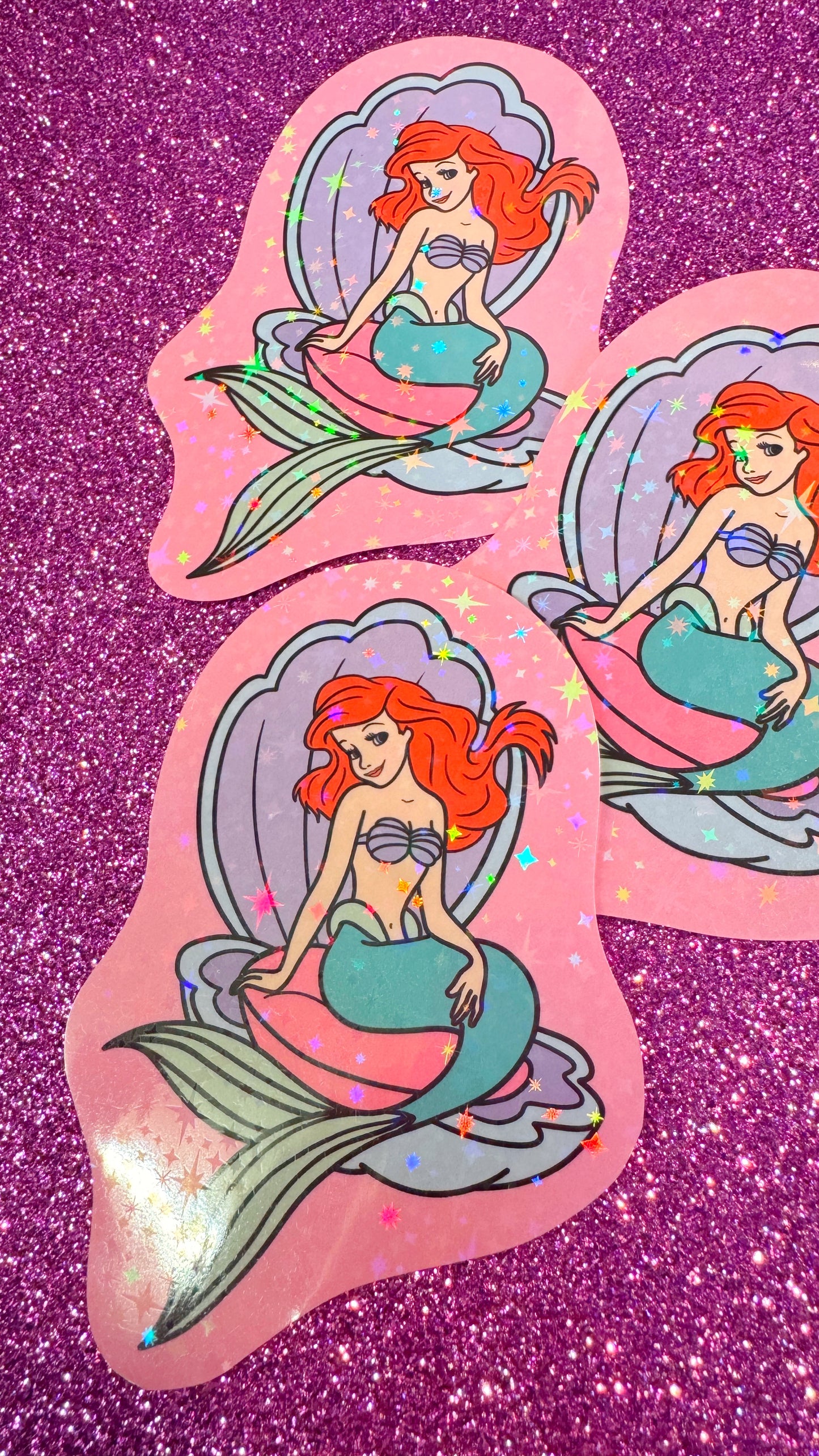 Ariel Glitter Sticker