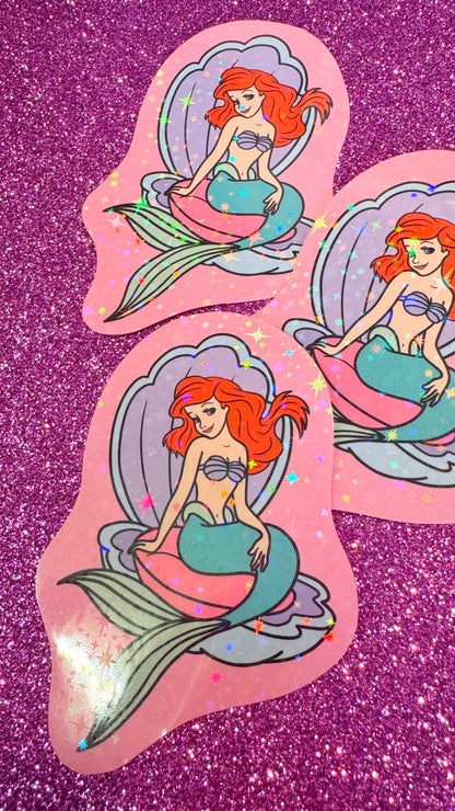 Ariel Glitter Sticker