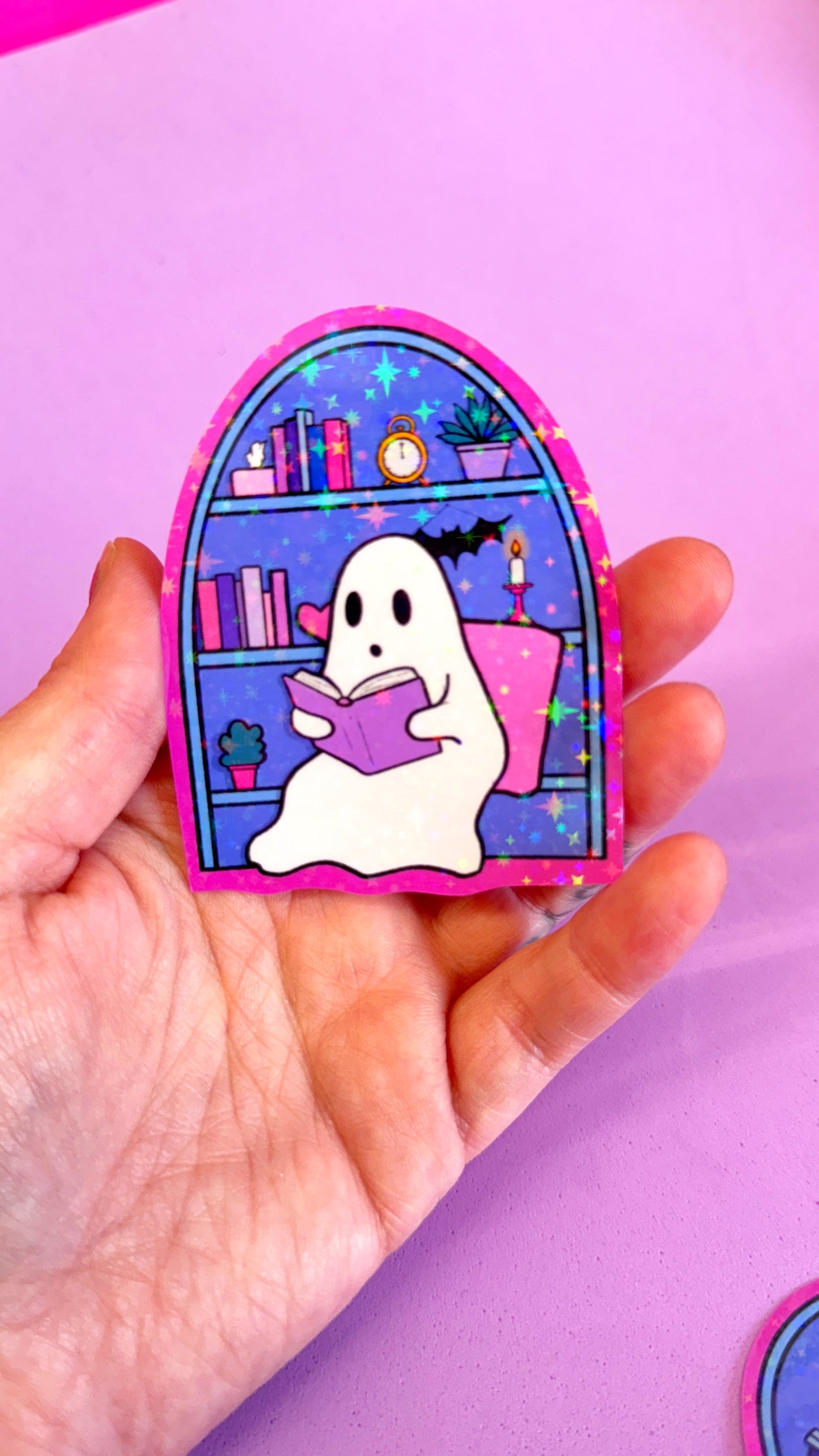 Ghost Reading Sticker