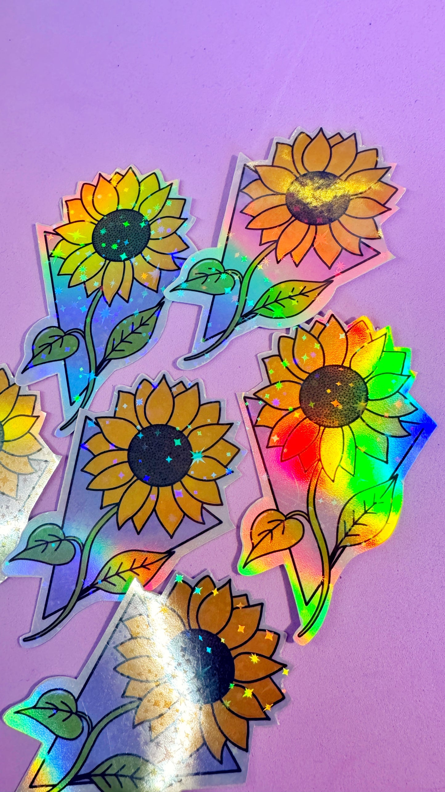 Sunflower Holo Sticker