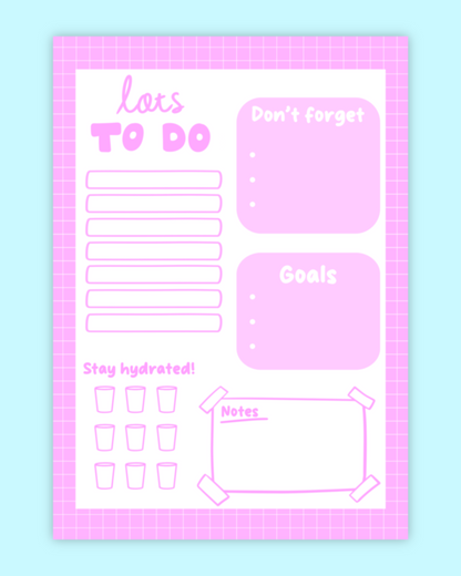 Lots To Do Daily Notepad