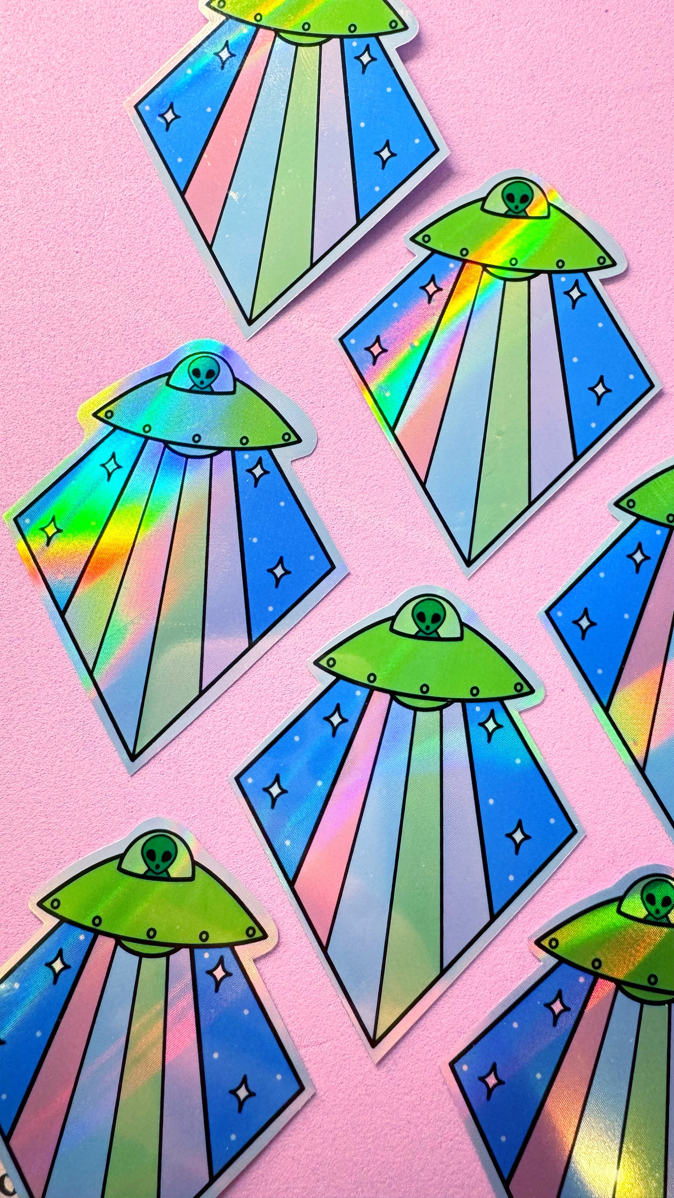 Alien Spaceship Sticker – Dorkface