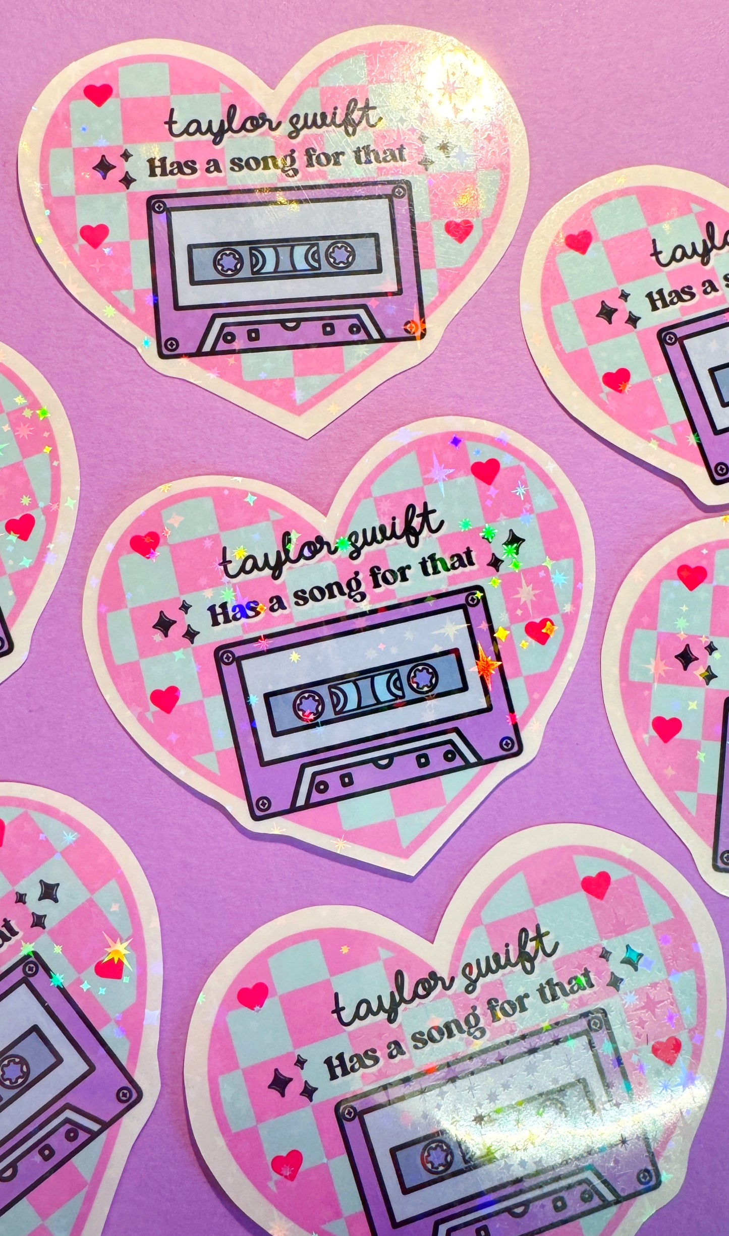 Taylor Has a Song For That Glitter Sticker
