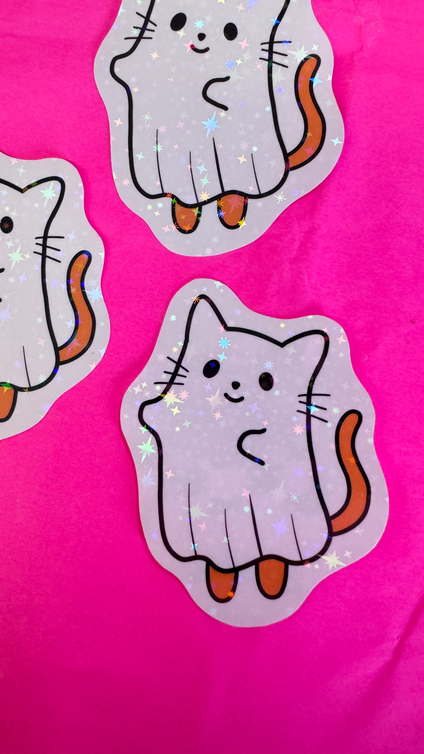 Ghost Kitty Sticker