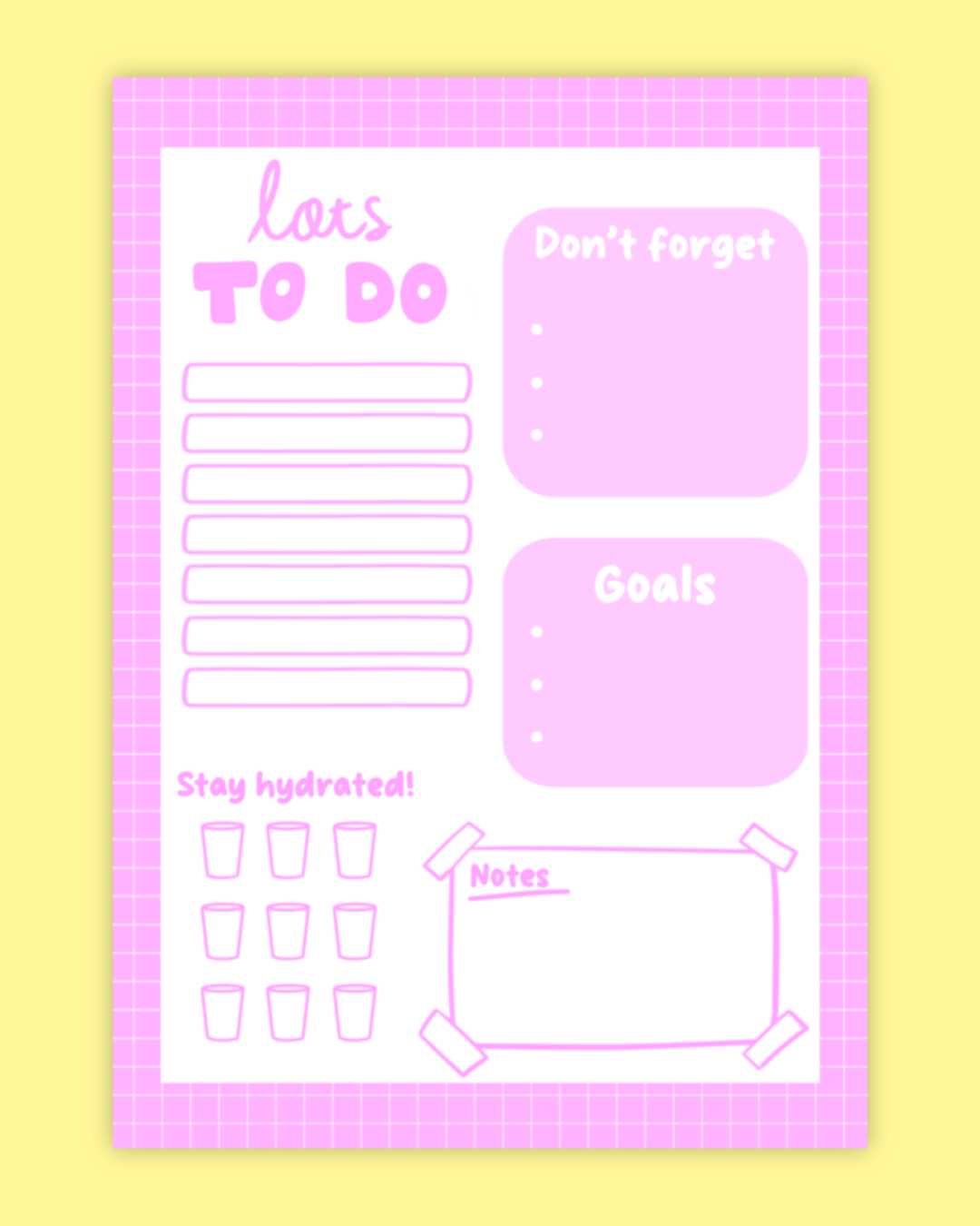 Lots To Do Daily Notepad