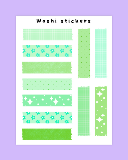 Washi Tape Sticker Sheet