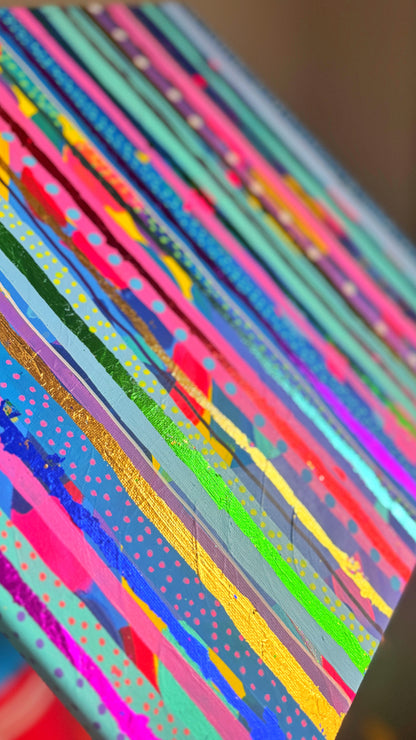 ‘Electric Days’ Original Art Canvas