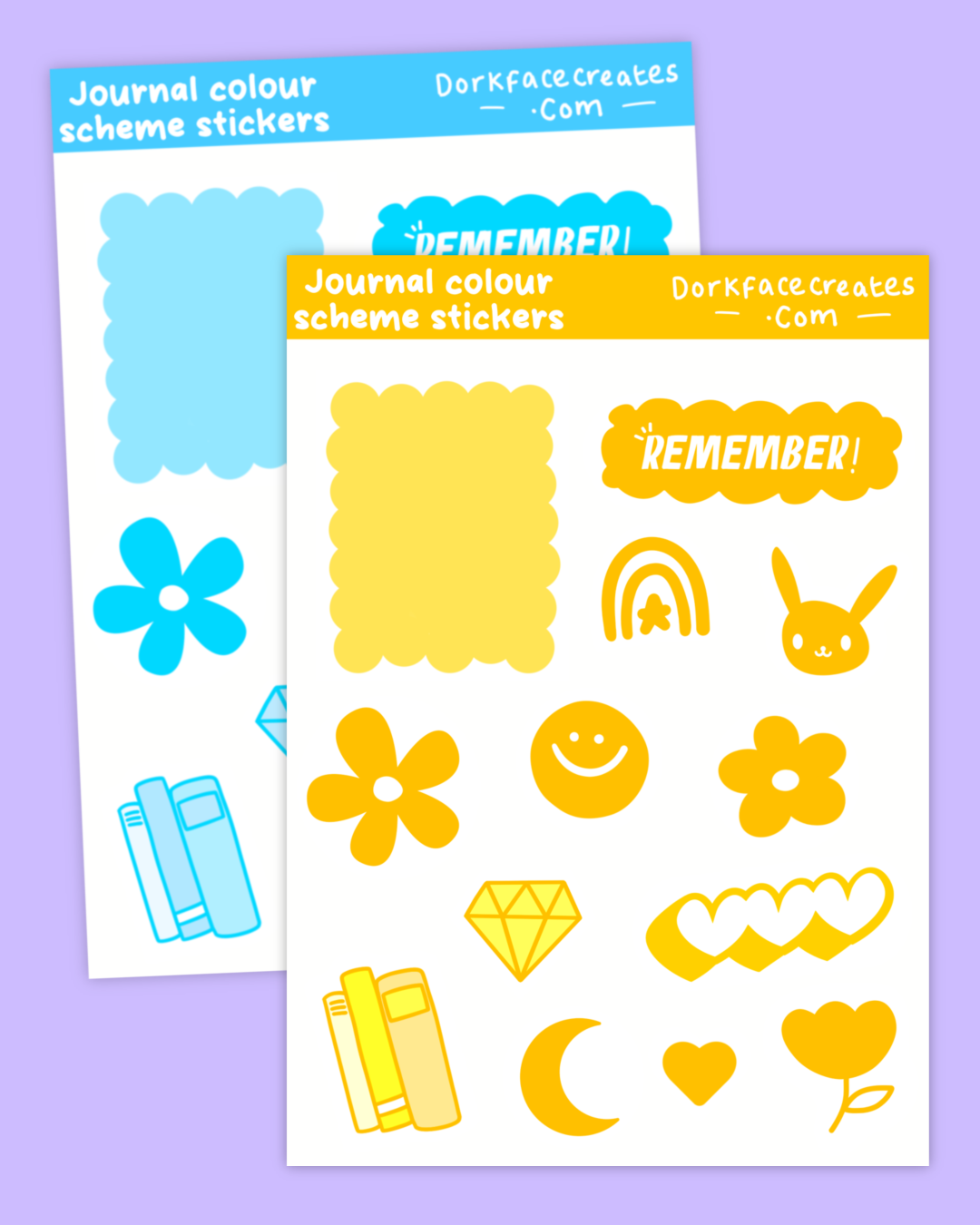 Journal Colour Theme Stickers