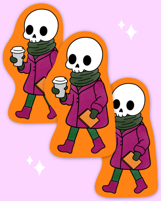 Autumnal Skele Sticker