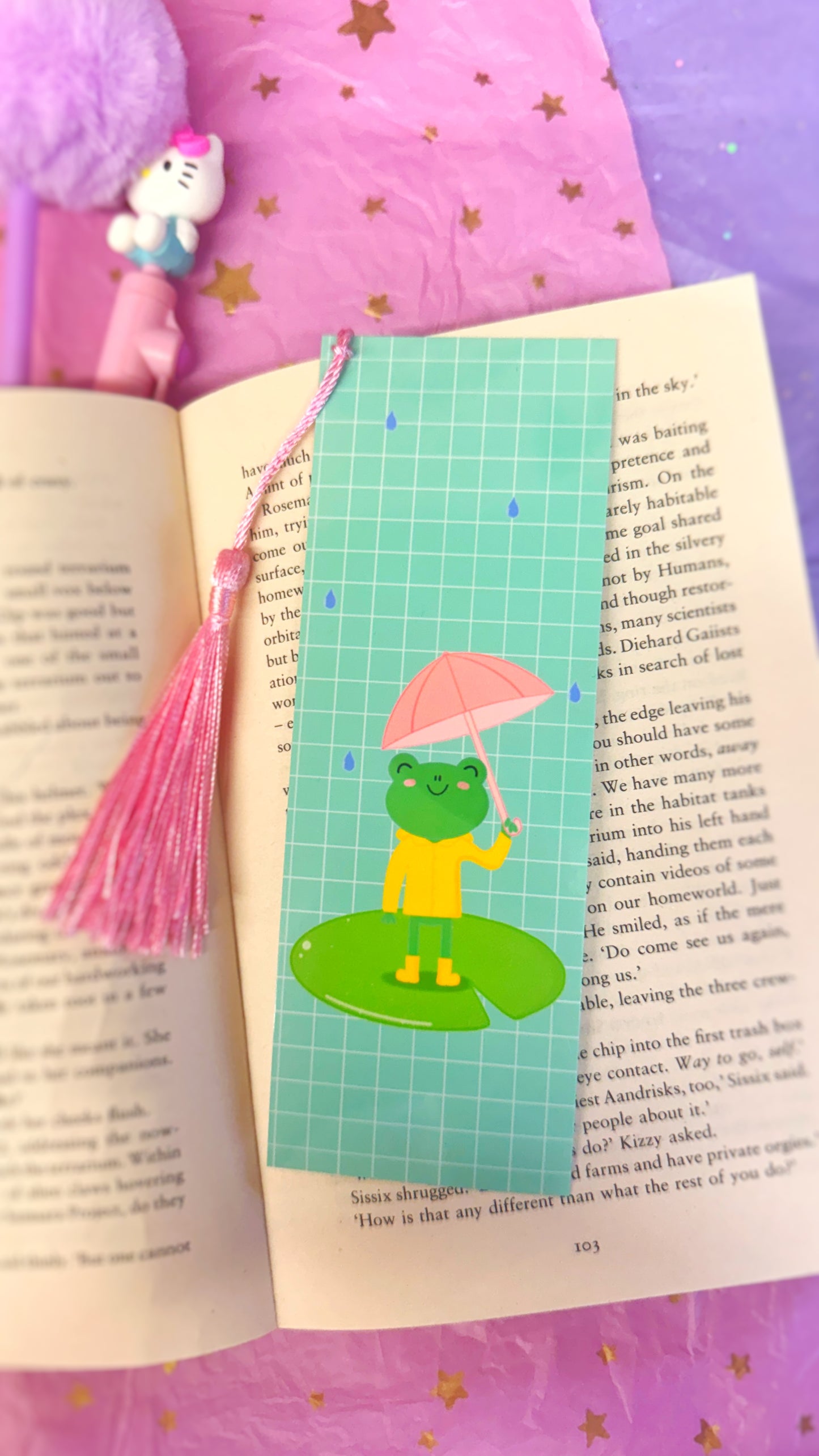 Rainy Froggy Bookmark
