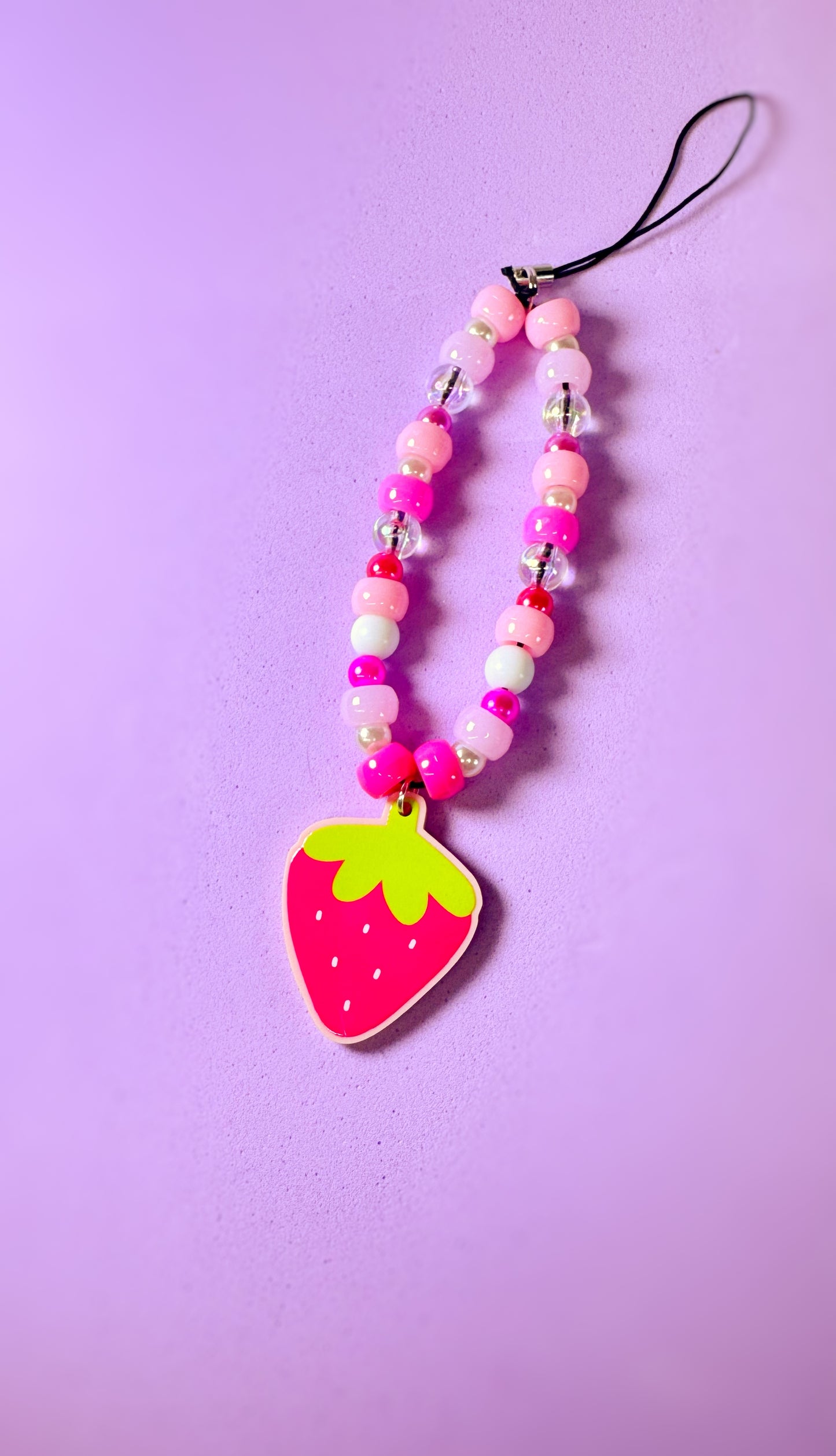 Strawberry Phone charm