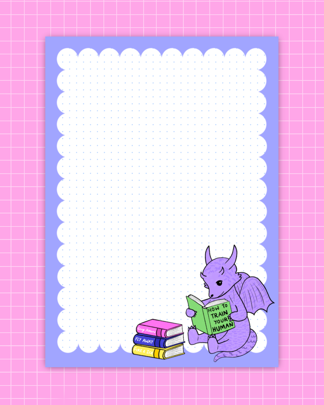 Bookish Dragon Notepad