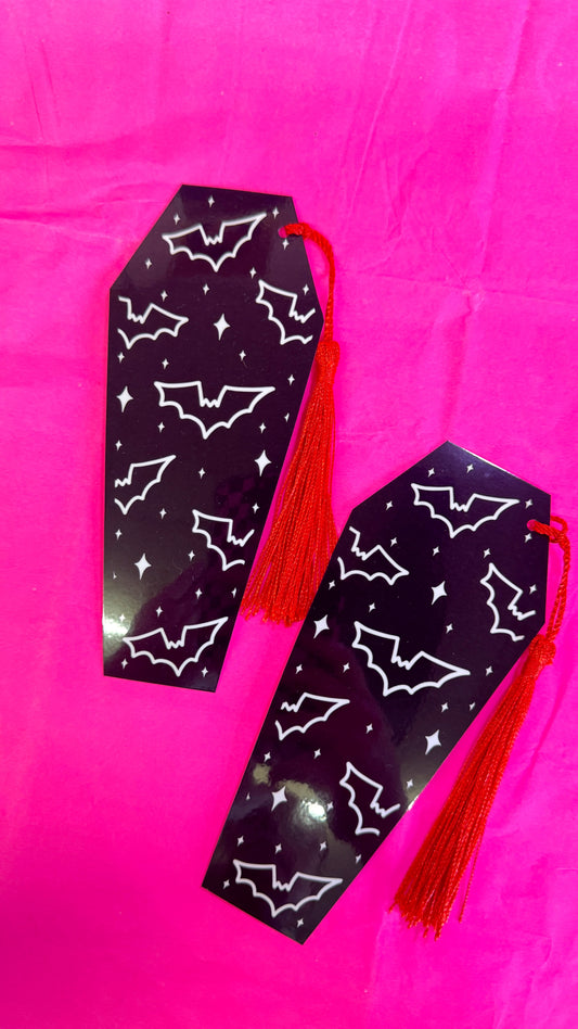 Bat Coffin Bookmark