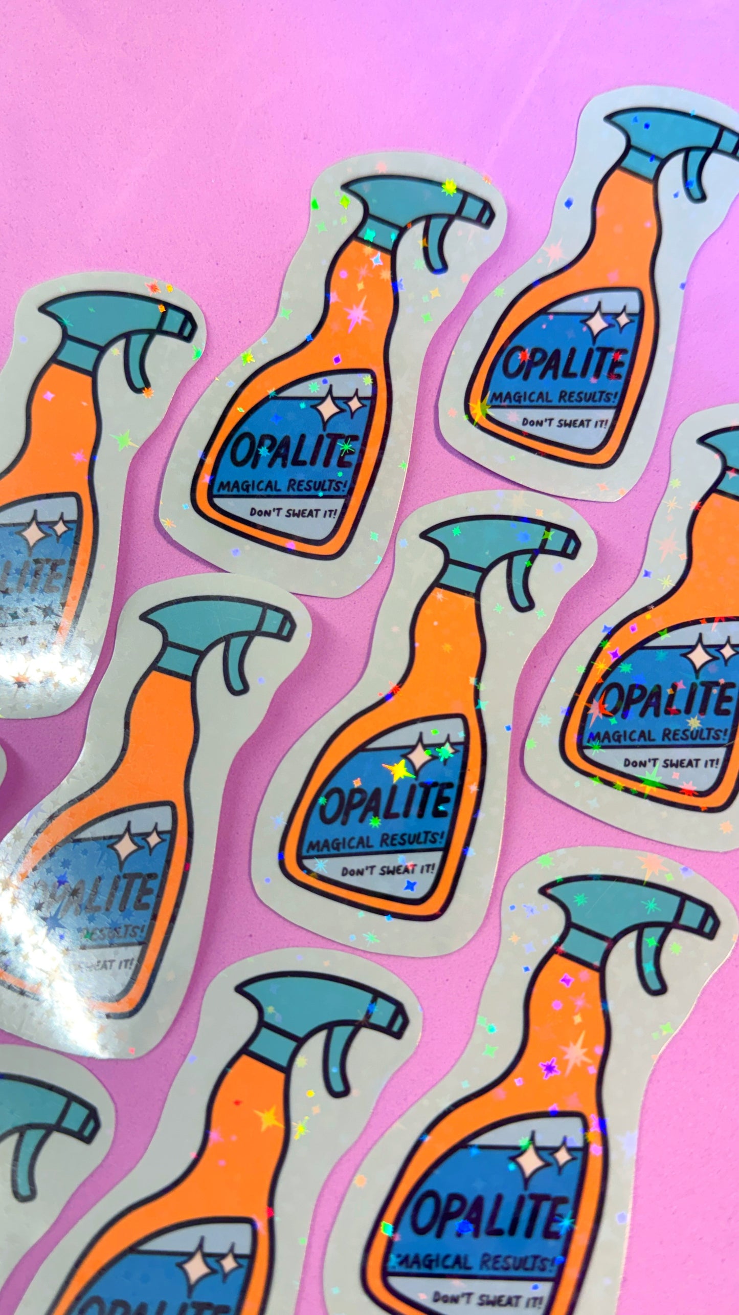 Opalite Spray Sticker