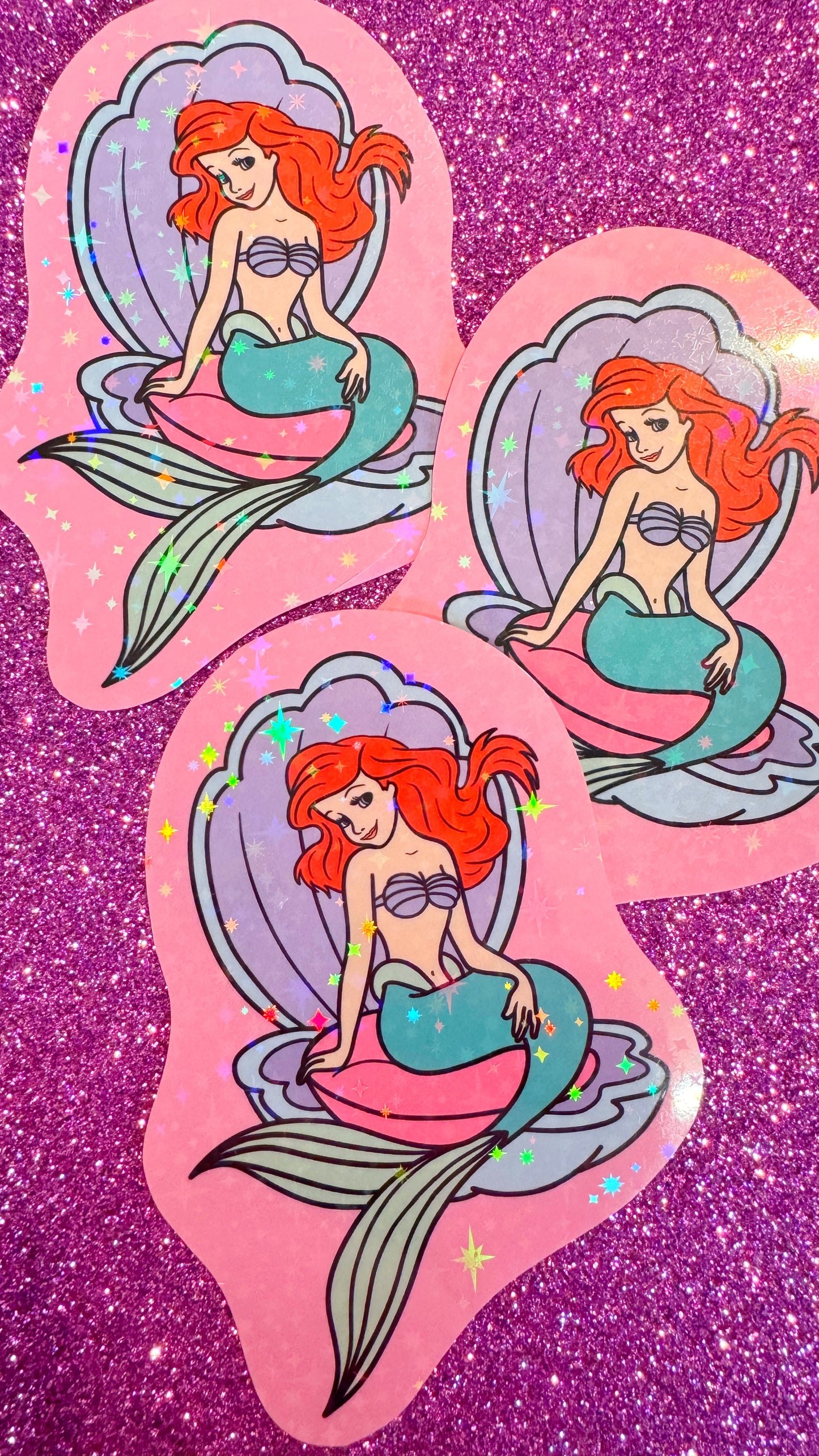 Ariel Glitter Sticker