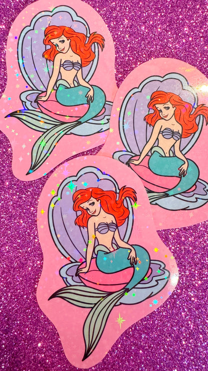 Ariel Glitter Sticker